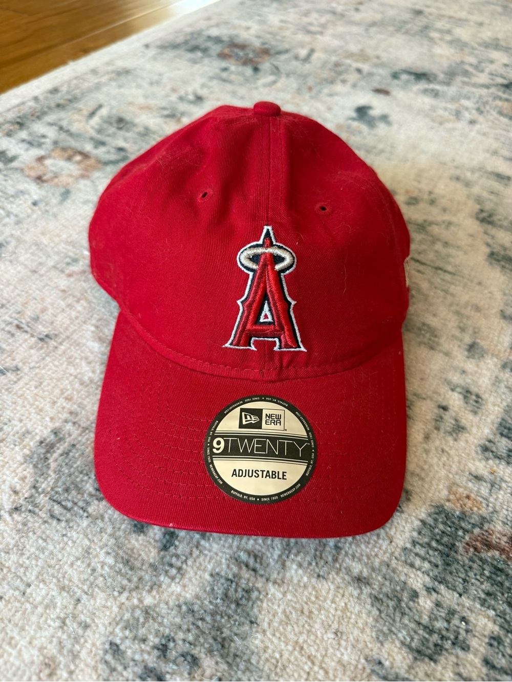 New Era Red Los Angeles Angels 9TWENTY Adjustable Cap